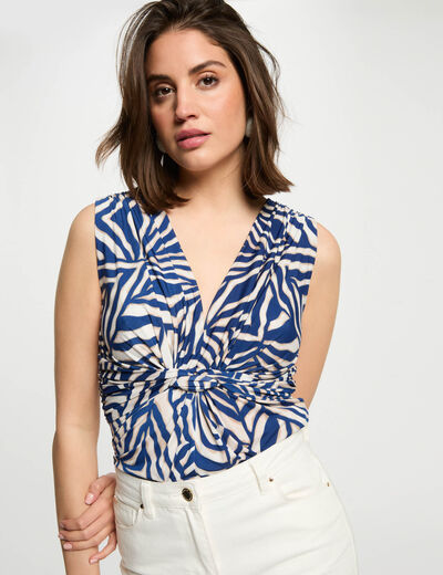 Ärmelloses Tanktop weiss damen