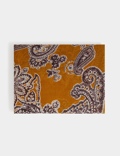 Foulard imprimé cachemire multicolore femme