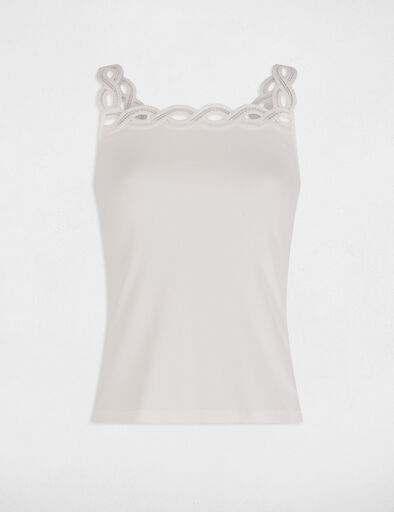 tanktop mit breiten tragern weiss damen Tanktop mit breiten Trägern weiss damen
