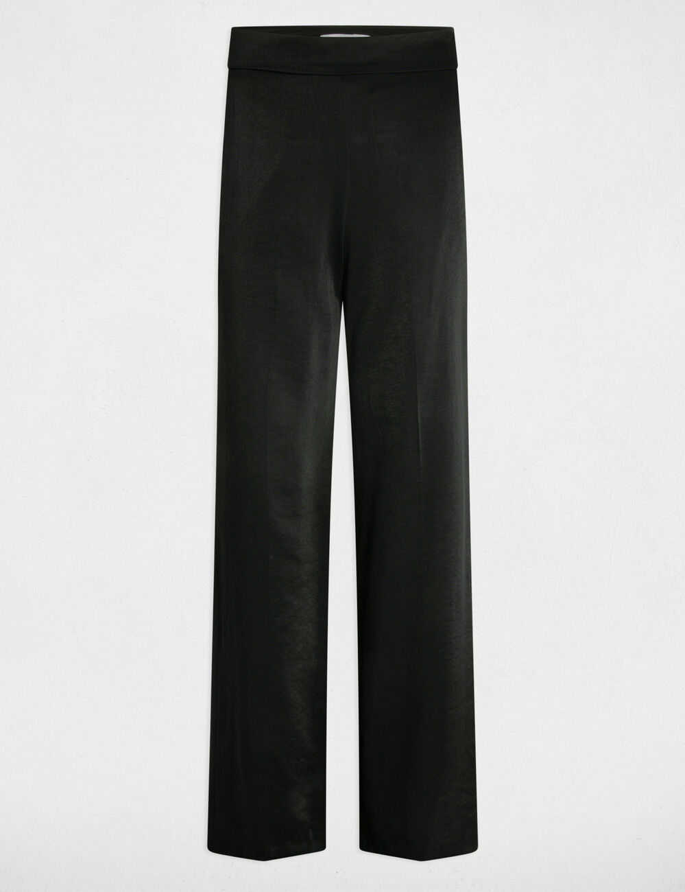 Pantalon large fluide noir femme