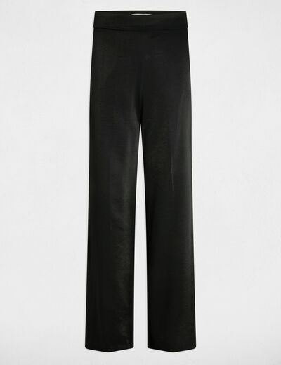 Fließende weite Hose schwarz damen