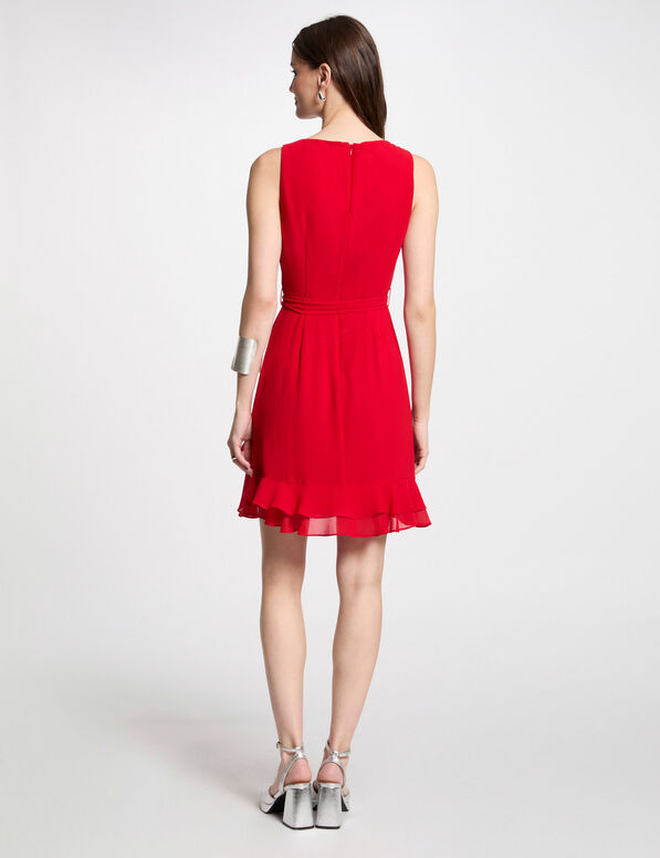 Kurzes Wickelkleid rot damen