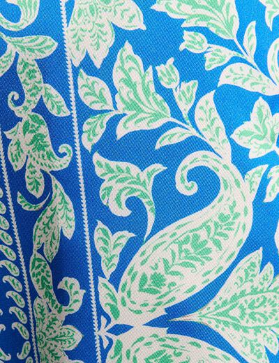 Weite Hose mit Print mehrfarbig damen