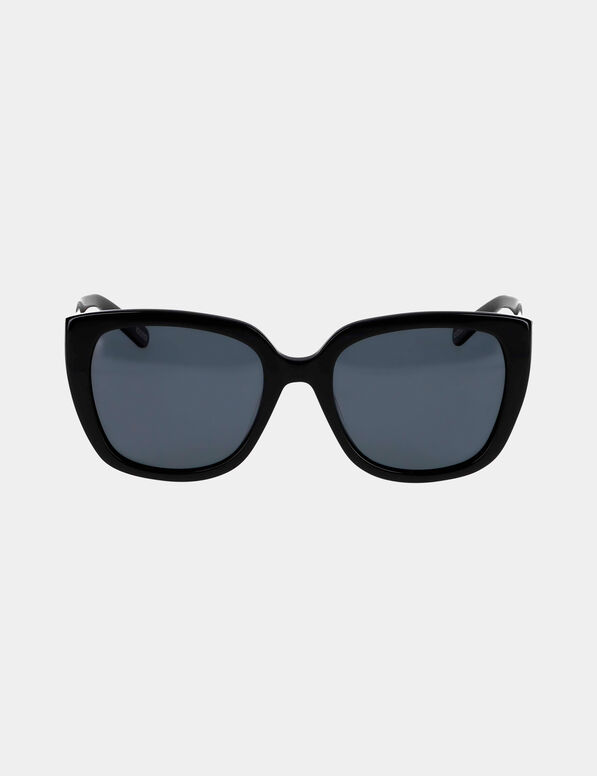 Eckige Sonnenbrille schwarz damen