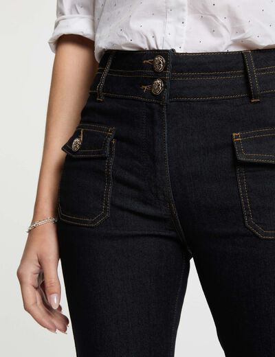 Jeans bootcut bleu femme
