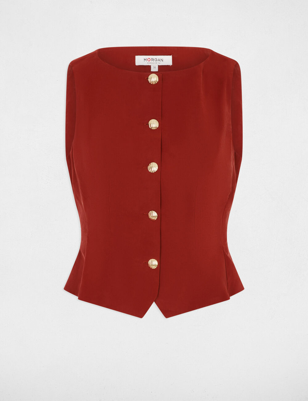 &Auml;rmellose Strickjacke cognacbraun damen