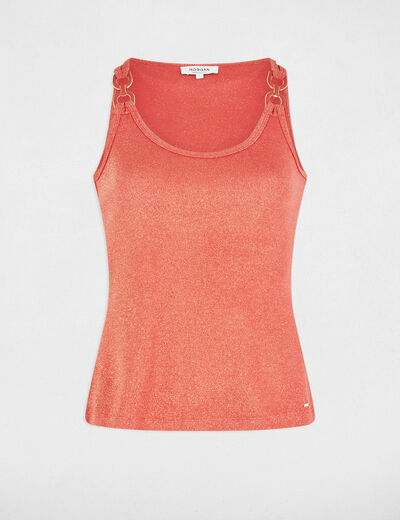 Ärmelloses Tanktop dunkelorange damen