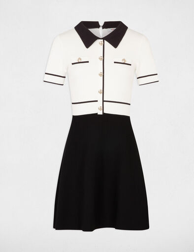 kurzes gestricktes a linien kleid elfenbein damen Kurzes, gestricktes A-Linien-Kleid elfenbein damen
