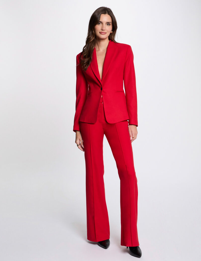 Mittellanger Blazer rot damen