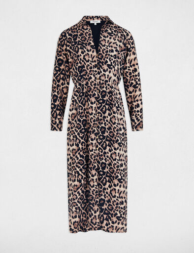 langes figurbetontes kleid mit print mehrfarbig damen Langes figurbetontes Kleid mit Print mehrfarbig damen