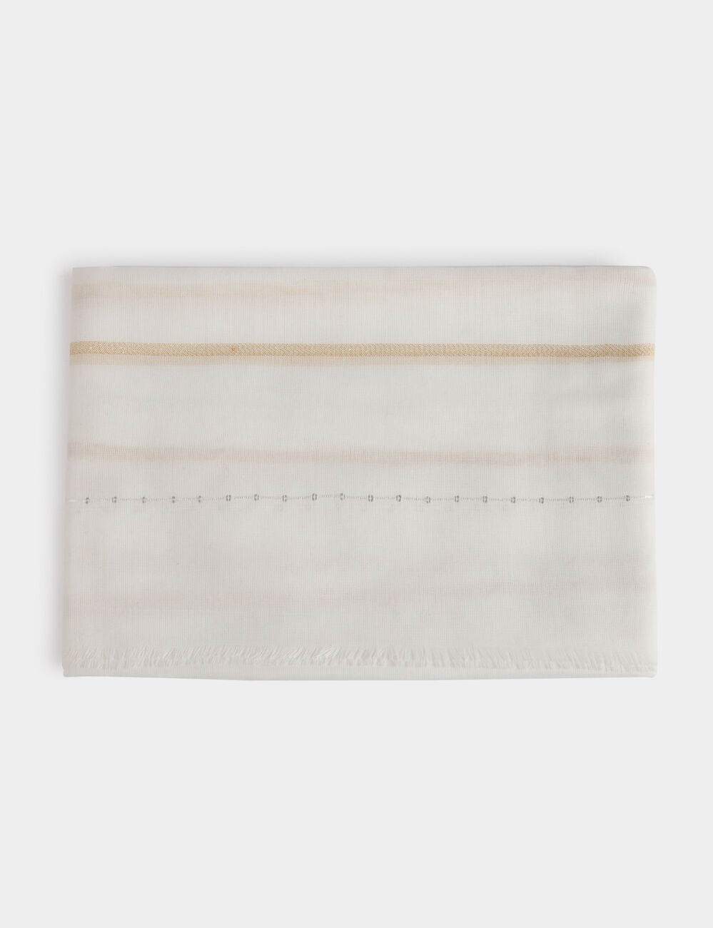 Foulard avec sequins blanc femme