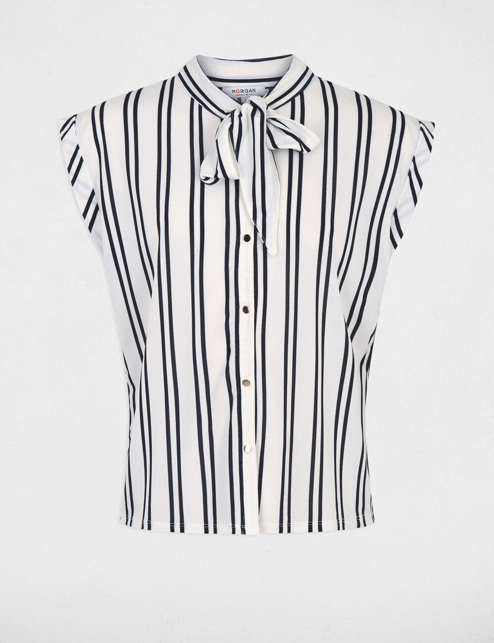 Bluse mit Lavalli&egrave;re-Kragen weiss damen