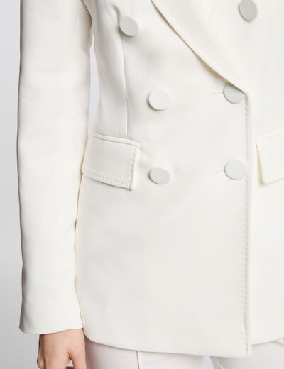 Knopfblazer weiss damen