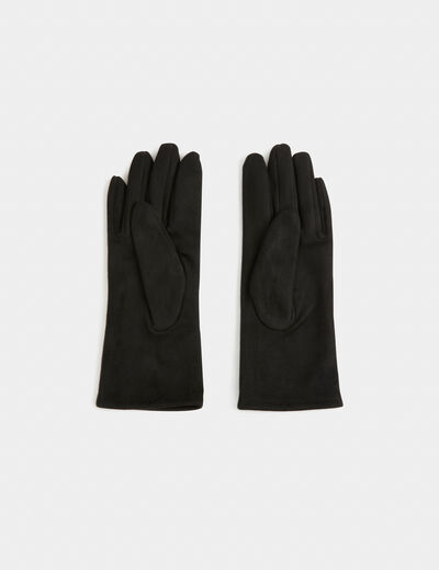 Handschuhe mit Strass schwarz damen