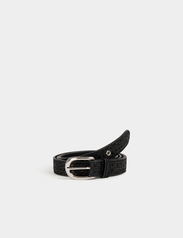 ceinture metallisee noir femme Ceinture métallisée noir femme