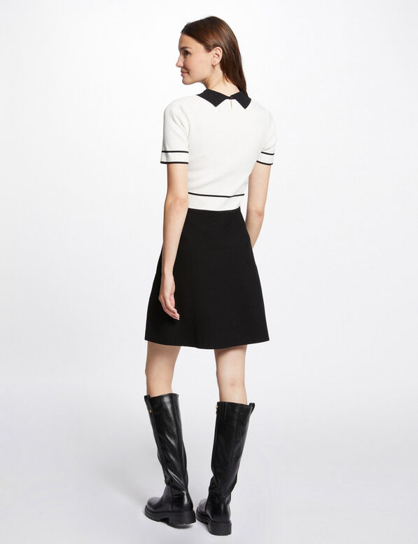 kurzes gestricktes a linien kleid elfenbein damen Kurzes, gestricktes A-Linien-Kleid elfenbein damen
