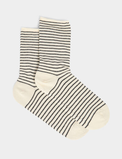 Lot 3 paires chaussettes multicolore femme