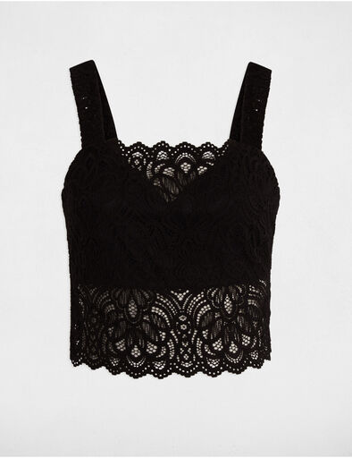 debardeur bretelles larges noir femme Débardeur bretelles larges noir femme