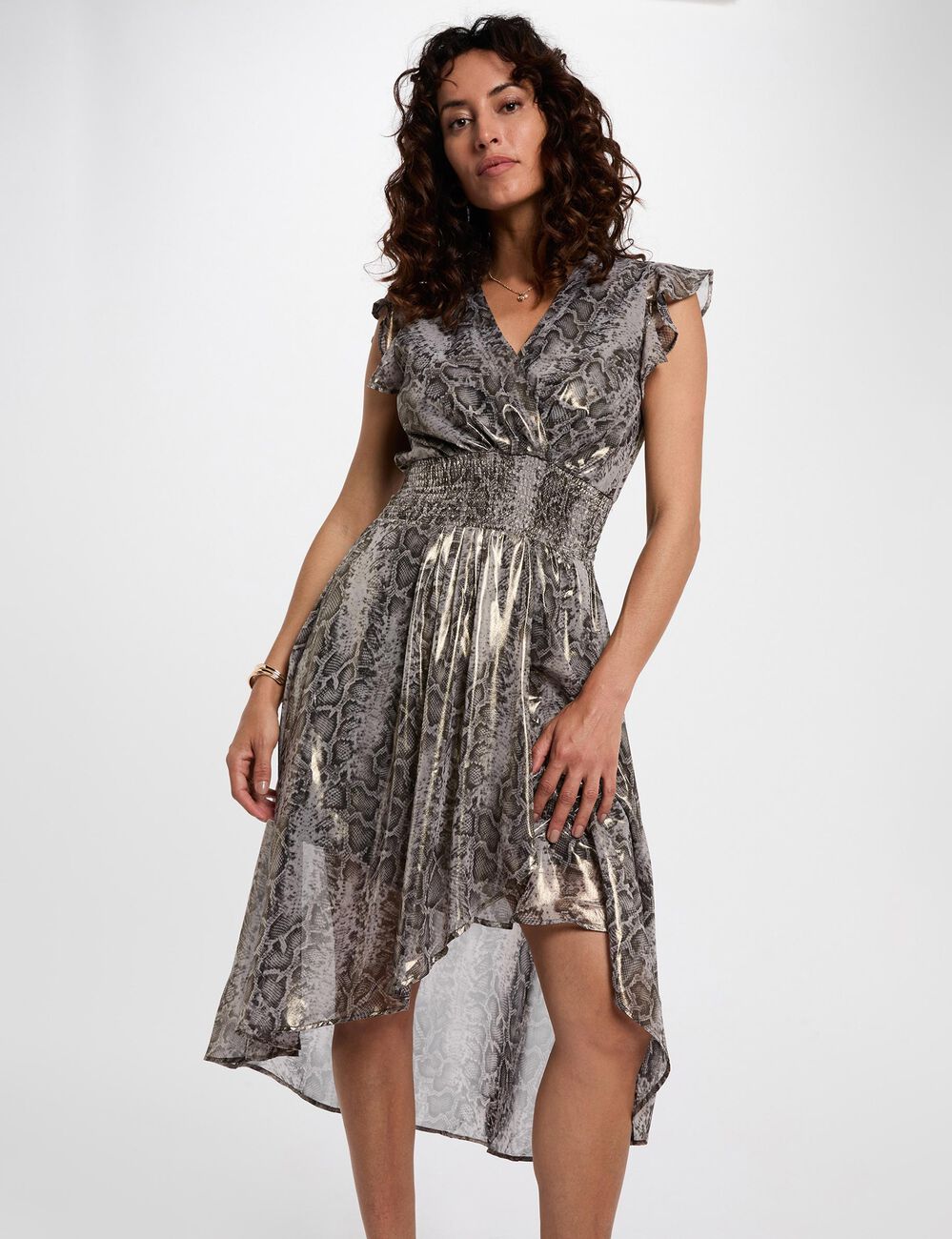 Robe longue cache c¿ur multicolore femme