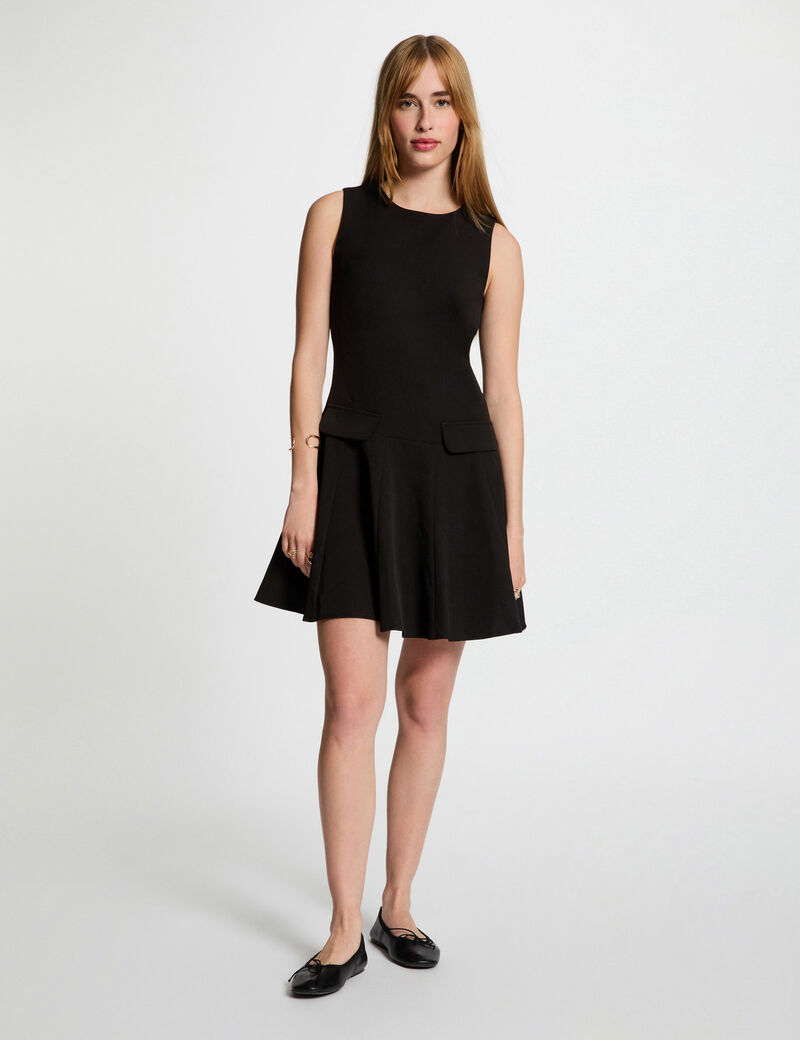 robe courte trapeze noir femme Robe courte trapèze noir femme