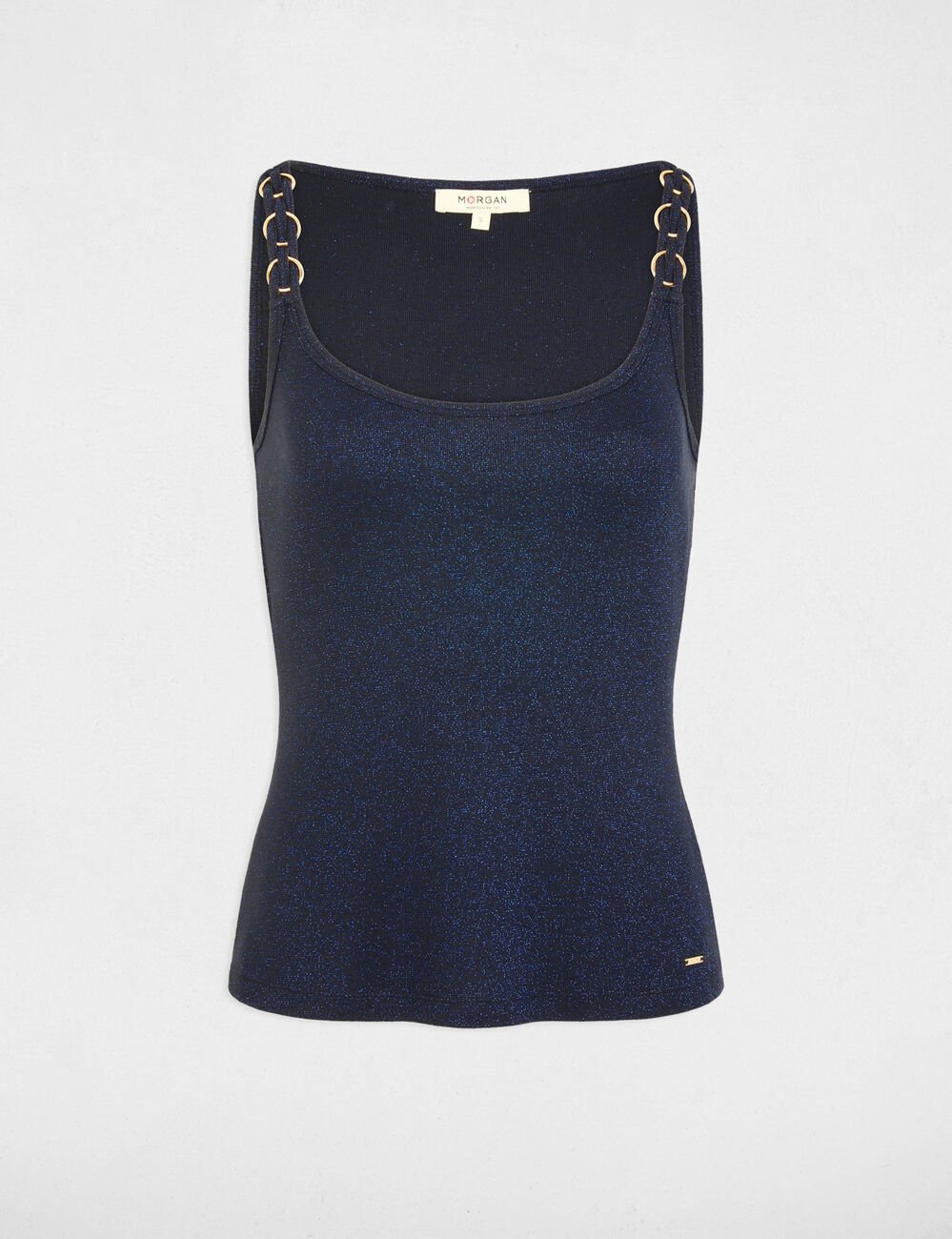 Tailliertes T-Shirt marineblau damen