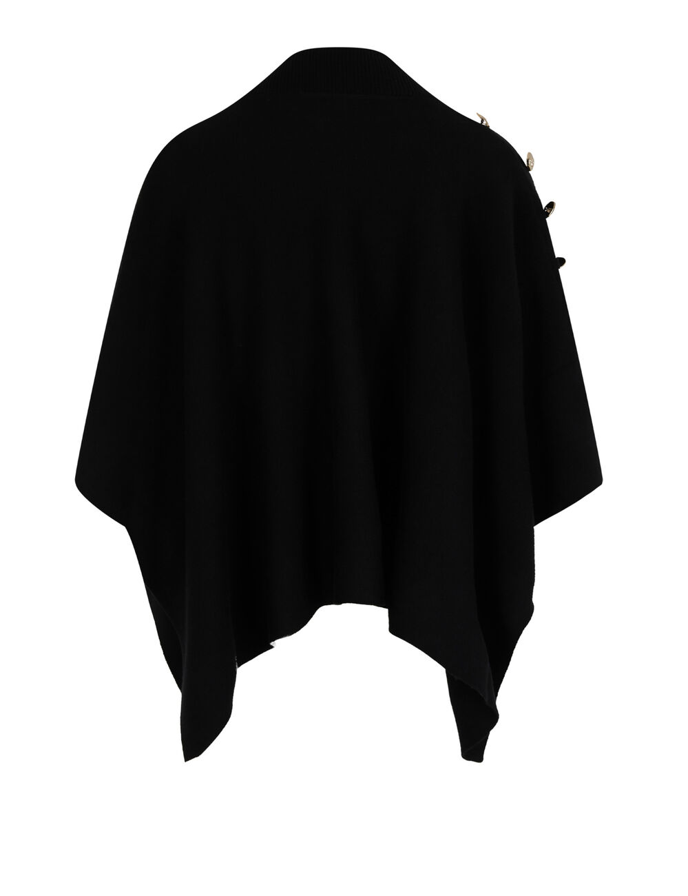 Cape avec col montant noir femme