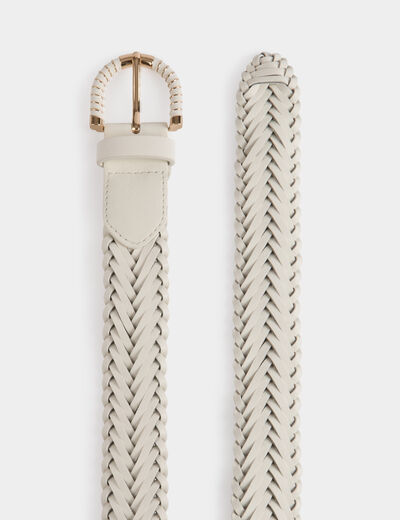 Geflochtener Gürtel elfenbein damen