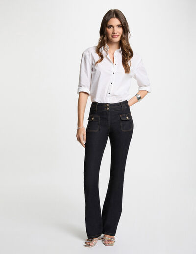 Jeans bootcut bleu femme