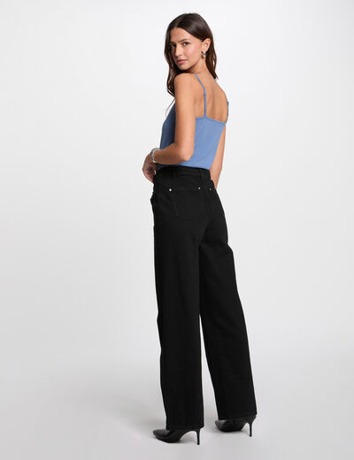 Top mit schmalen Trägern bleu gris damen