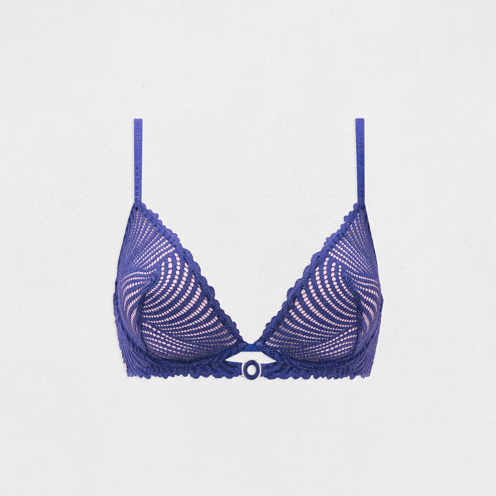 Soutien-gorge armatures bleu marine femme