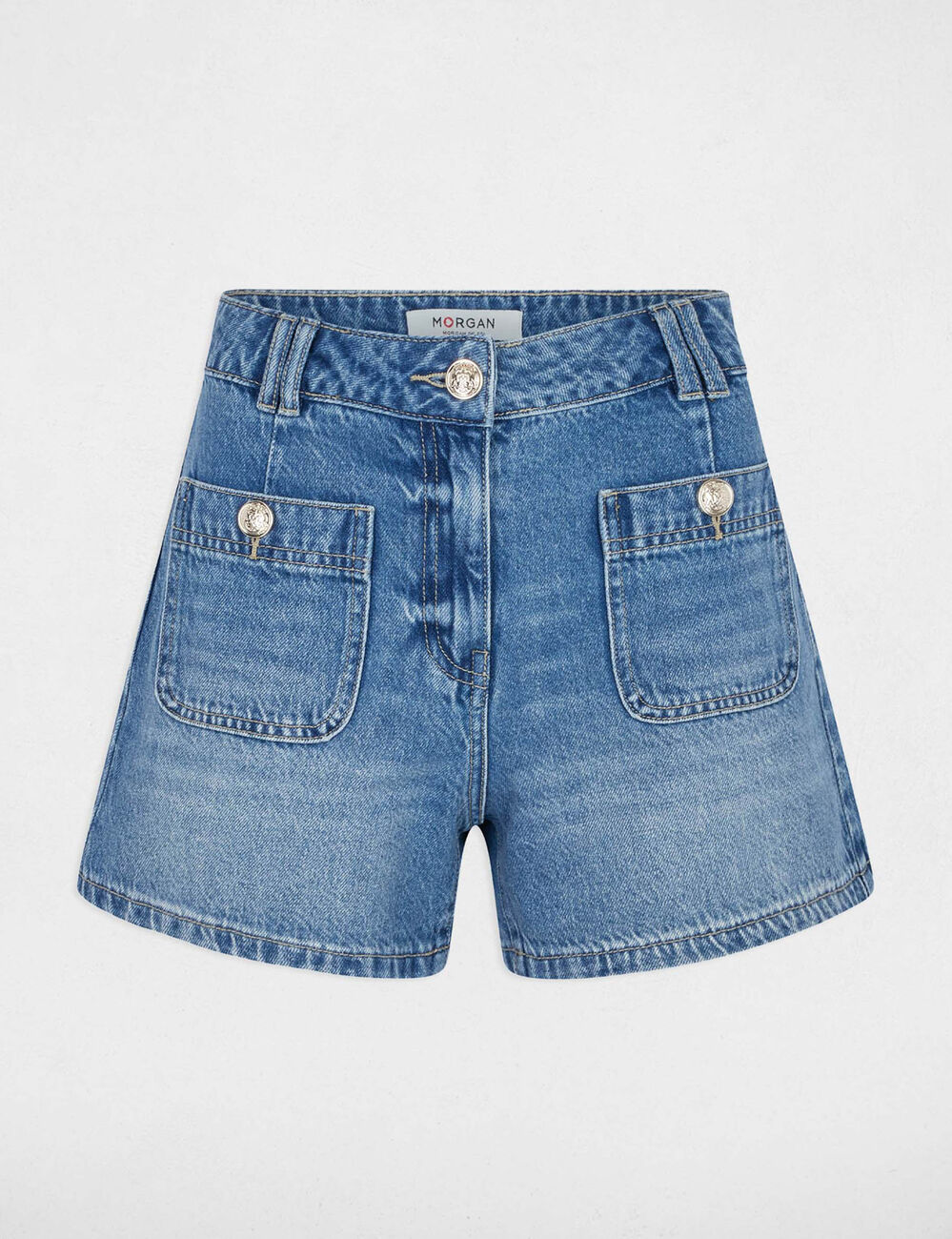 Jeans-Shorts mit Slim-Fit stone denim damen