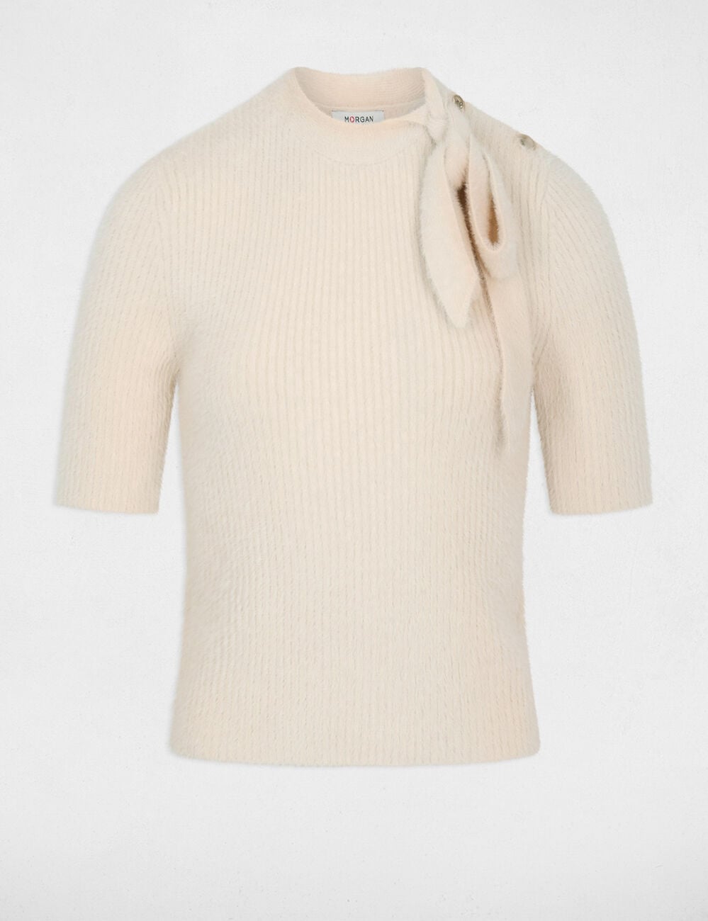 Pullover mit Stehkragen beige damen