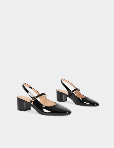 Sandalen mit Absatz schwarz damen