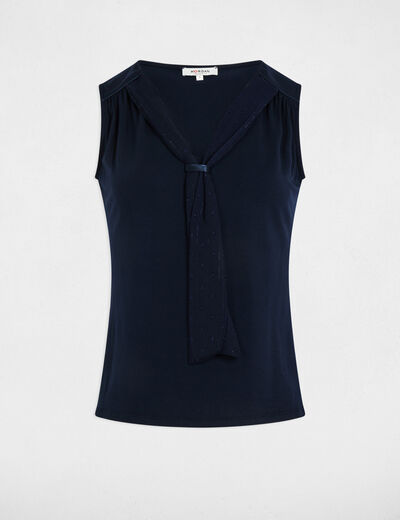 Débardeur sans manches bleu marine femme