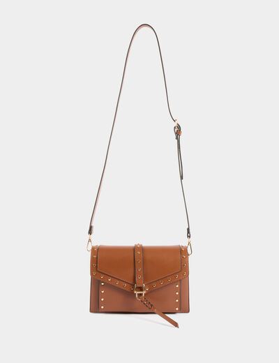 Sac avec clous marron femme