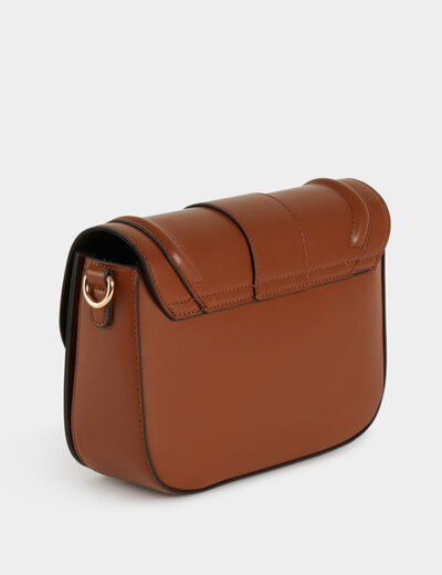 Sac en bandoulière camel femme