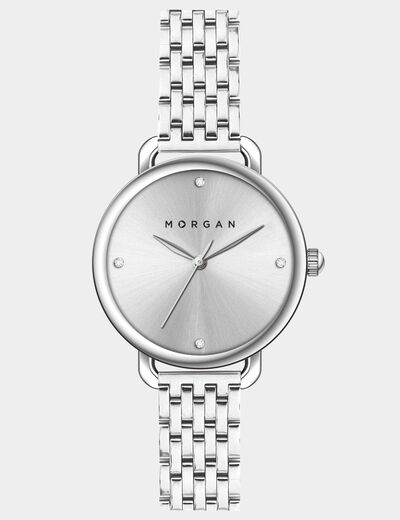 Montre couleur argent femme