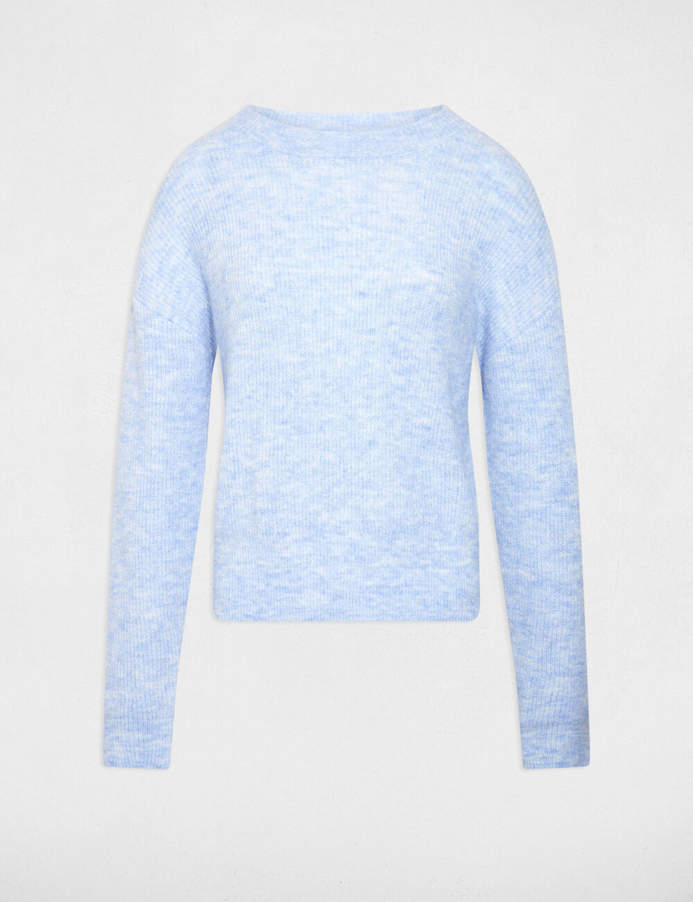 Pullover mit Rundhalsausschnitt himmelblau damen