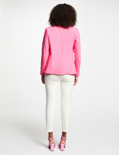 Taillierter Blazer mit Knöpfen rosa damen