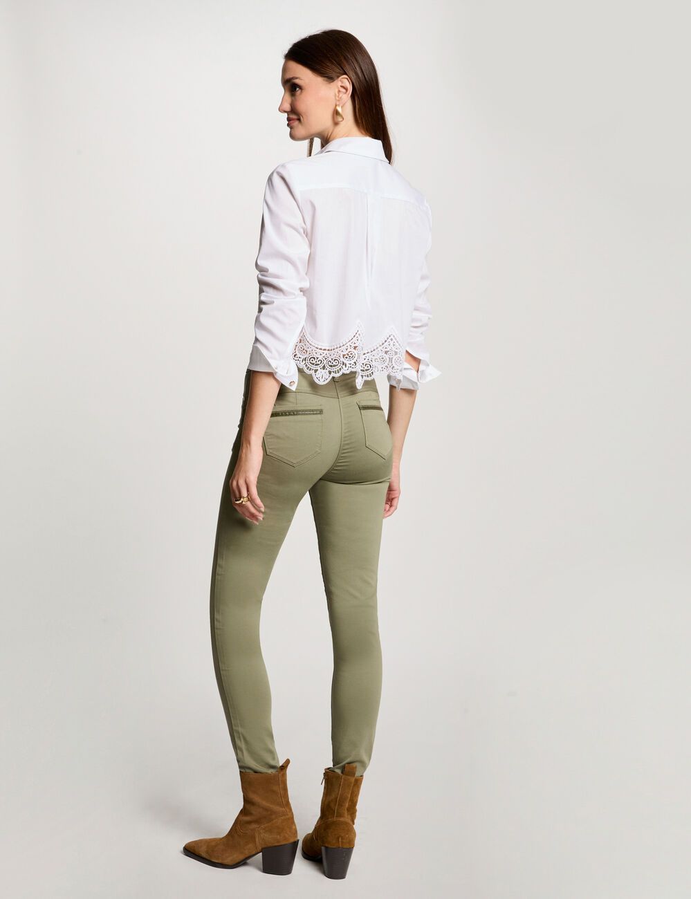 Langarmhemd weiss damen