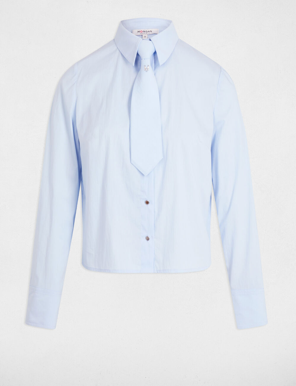 Hemd mit langen Ärmeln himmelblau damen