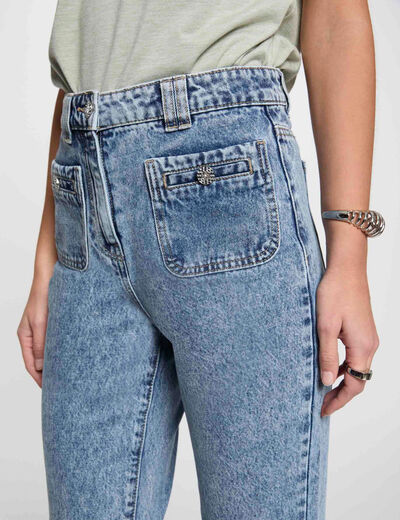 Weite Jeans double stone denim damen