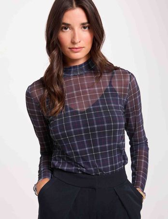 Figurbetontes T-Shirt mehrfarbig damen