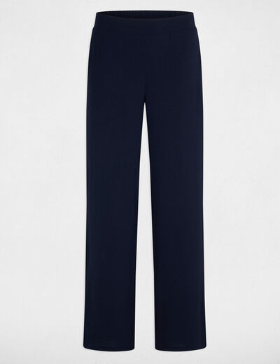 Fließende weite Hose marineblau damen