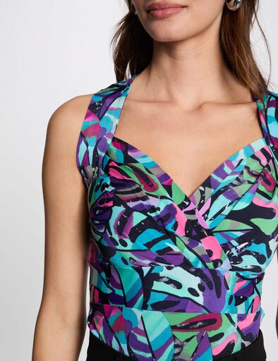 Ärmelloses T-shirt mehrfarbig damen