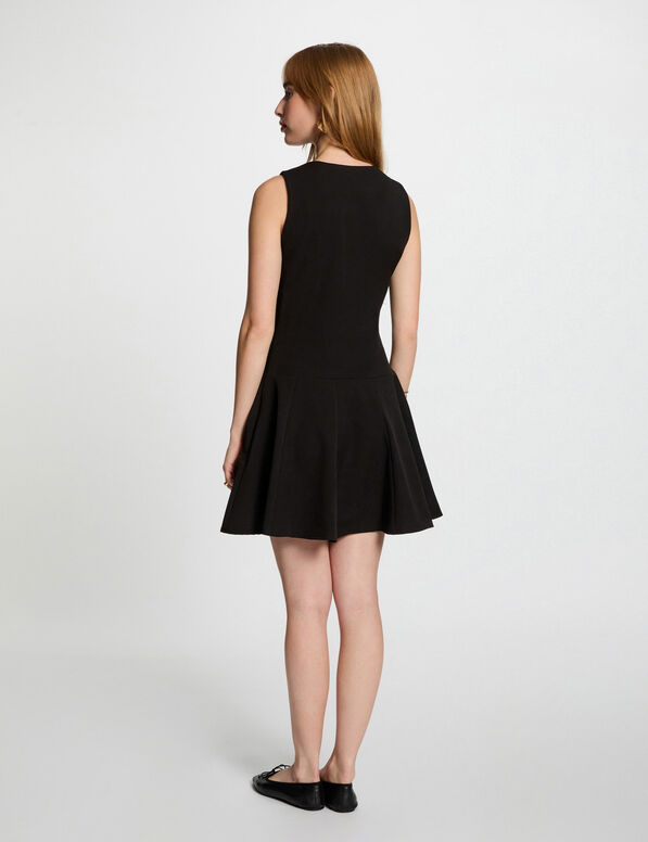robe courte trapeze noir femme Robe courte trapèze noir femme