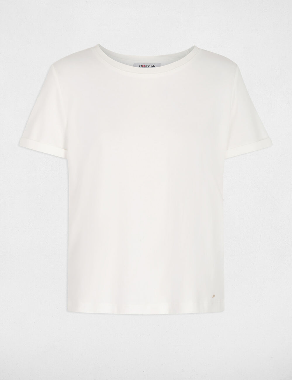T-shirt manches courtes blanc femme