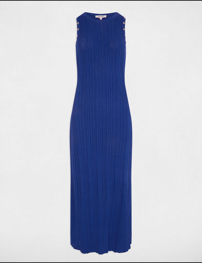 robe tricot longue ajustee bleu electrique femme Robe tricot longue ajustée bleu electrique femme
