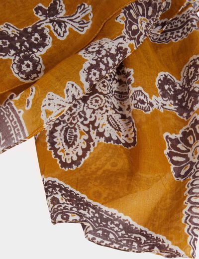 Foulard imprimé cachemire multicolore femme