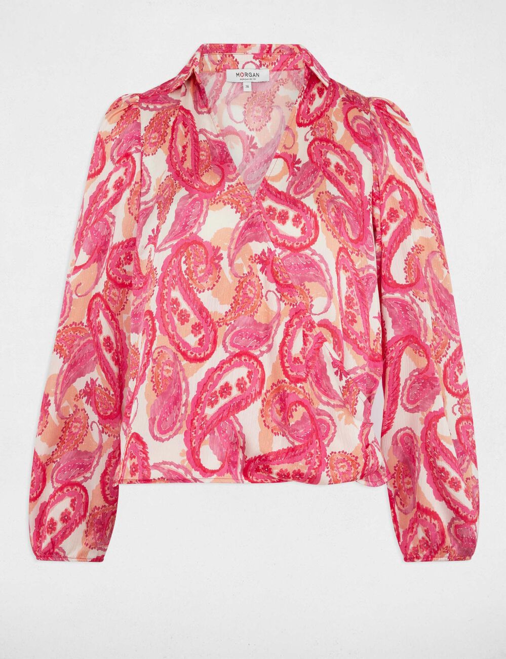 Bluse mit langen Ärmeln mehrfarbig damen